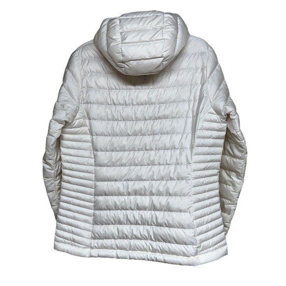 Patagonia Down Sweater Hoody Jacket Birch White Women’s Size XL - Picture 2 of 11